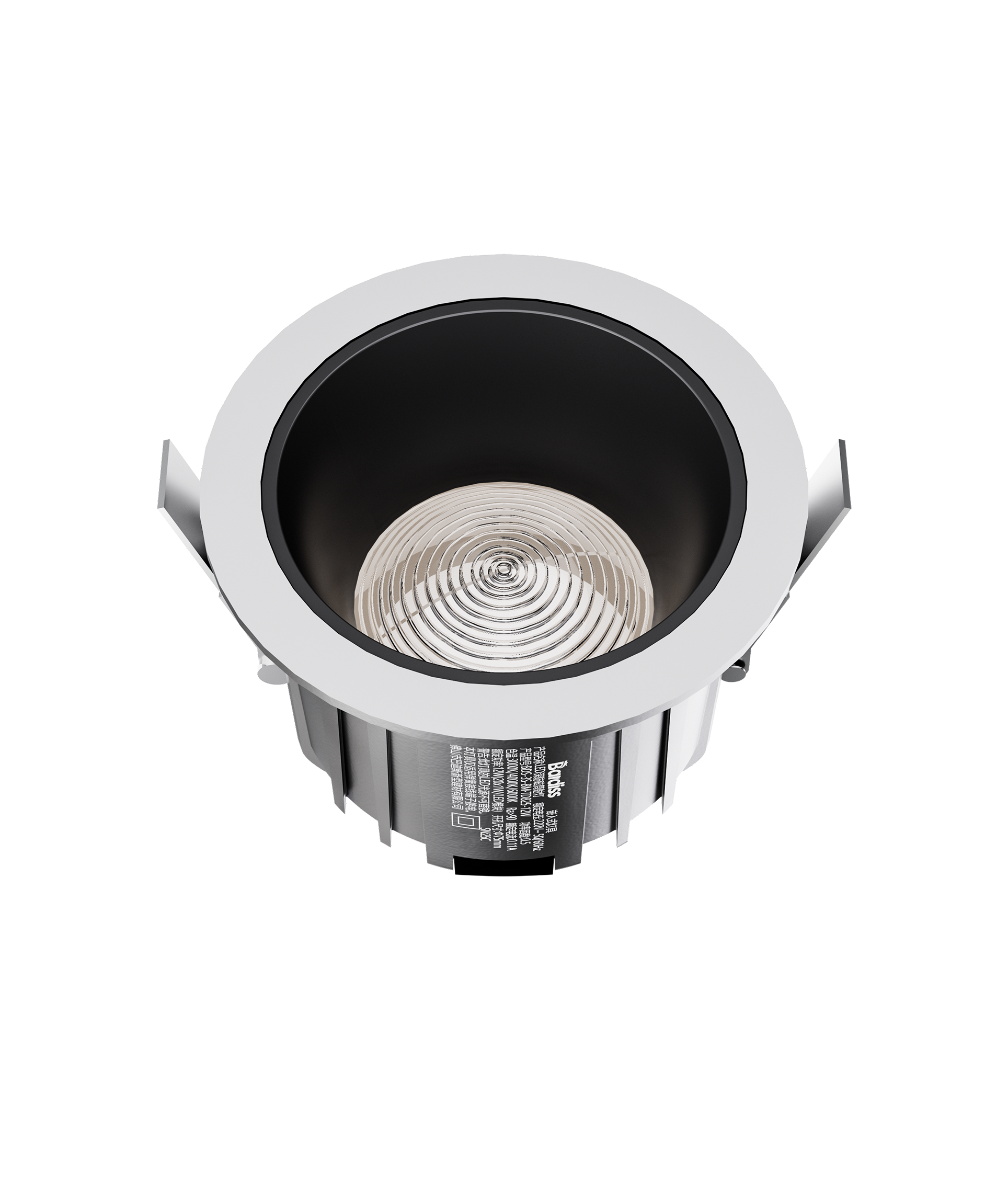 集成吊頂單照明BDS-3S-BM-TD825-12W(三色撥碼調(diào)溫 筒燈）效果圖