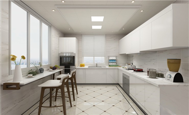 簡約現代風格的開放式廚房 簡約現代風格的開放式廚房
