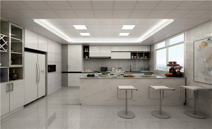 開放的廚房裝修讓室內變得更加通透、明亮 開放的廚房裝修讓室內變得更加通透、明亮