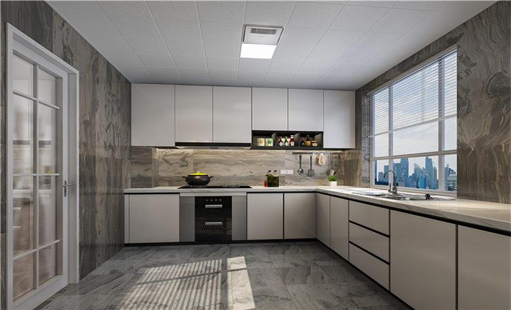 讓我們看一下這幾種廚房吊頂設(shè)計(jì)效果圖。盡管樣式不同,但它們的顏值是相當(dāng)?shù)母摺? alt=