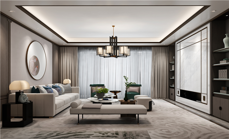  簡潔電視背景墻設計